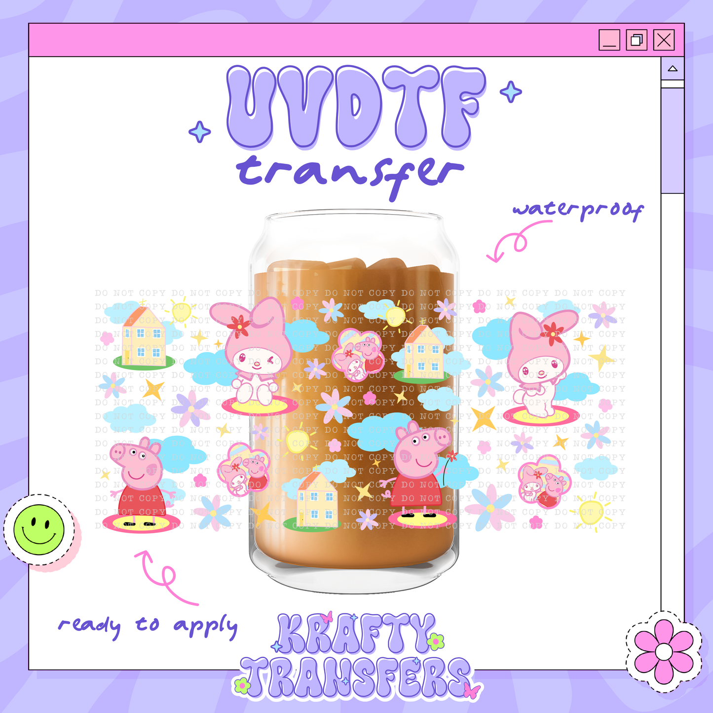 Melody Piggy - 16oz Glass Wrap