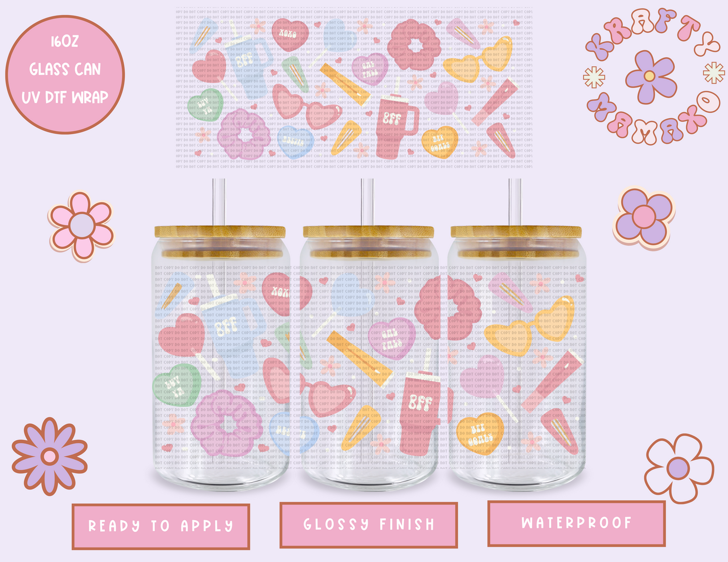 BFF - 16 Oz UV DTF Wrap