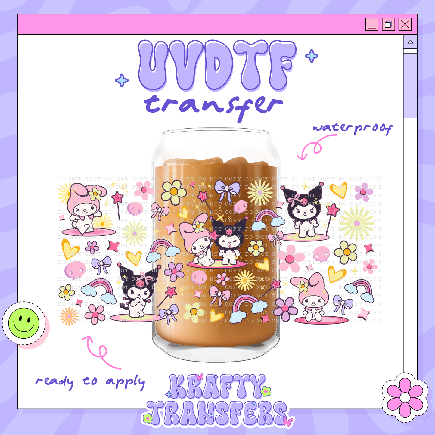 Kawaii Girlies - 16oz Glass Wrap