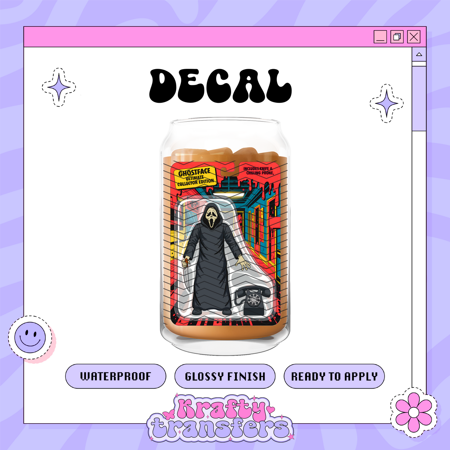 Spooky Action Figure G - UVDTF Decal