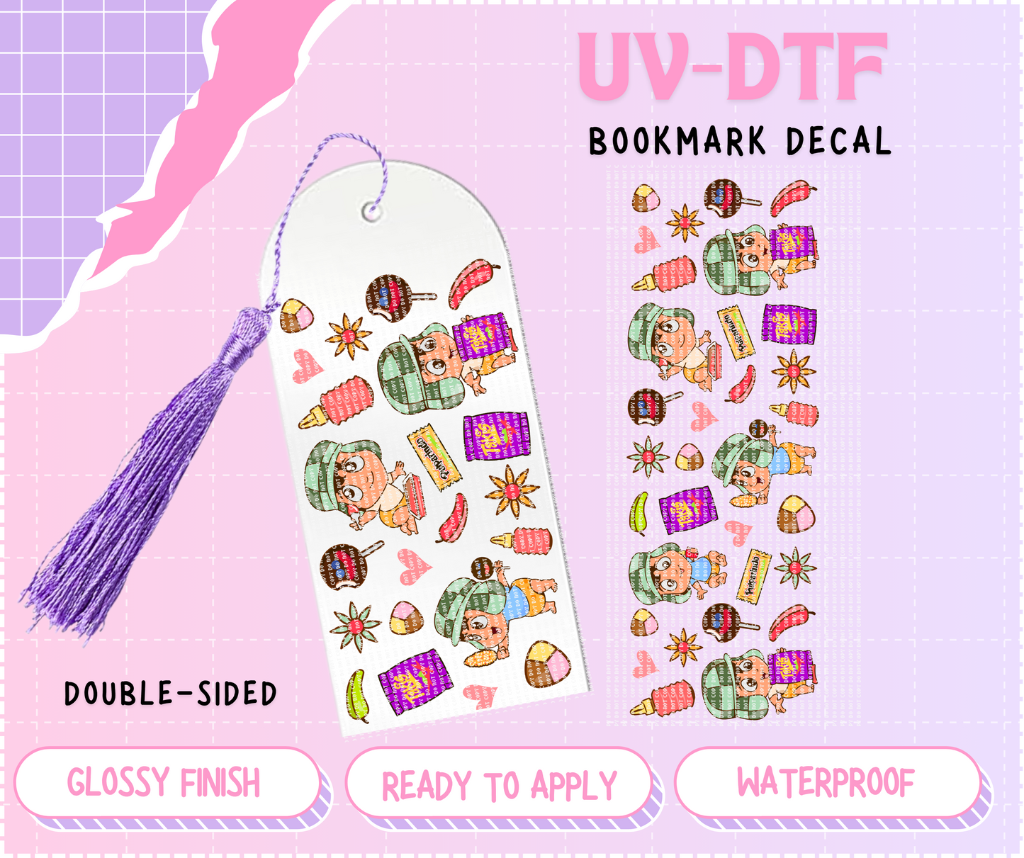 Chavito Snacks Bookmark | Double Sided UV-DTF Decal