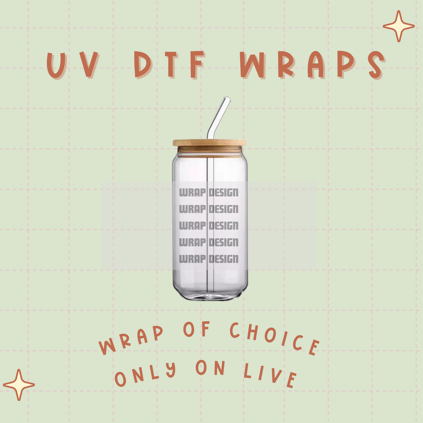 UV DTF Wraps - Wrap of choice ONLY ON LIVE