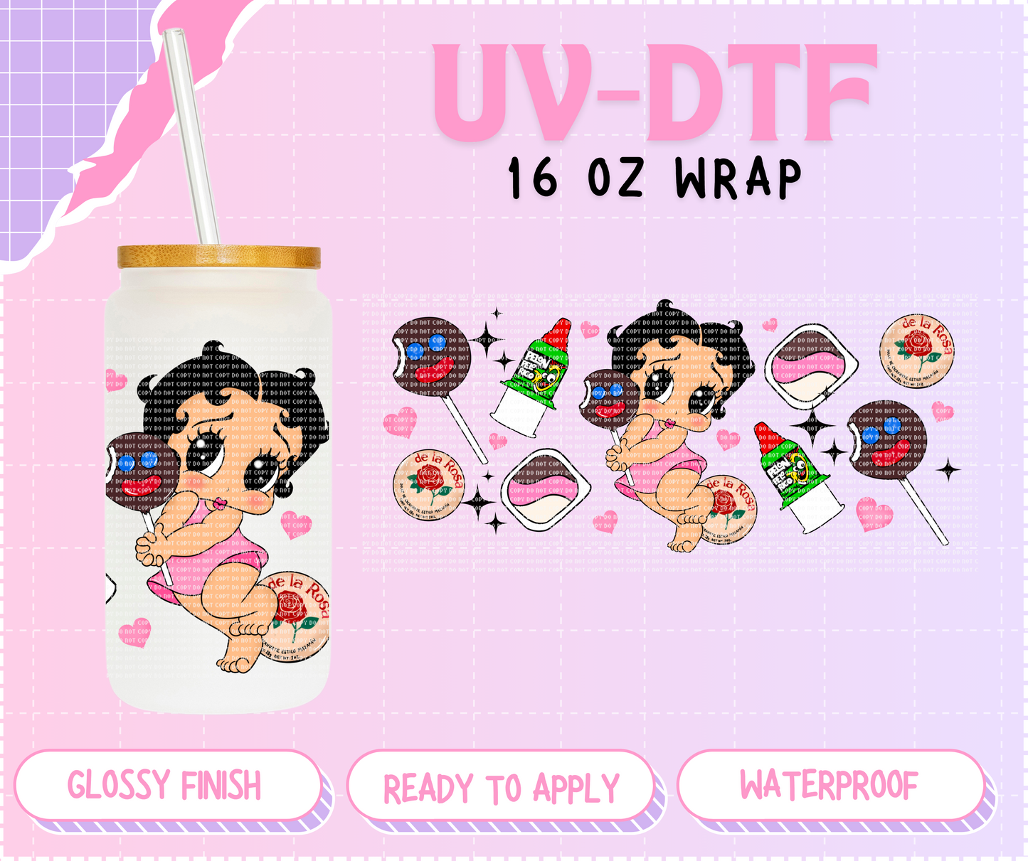 Betty Snacks - 16 Oz UV DTF Wrap
