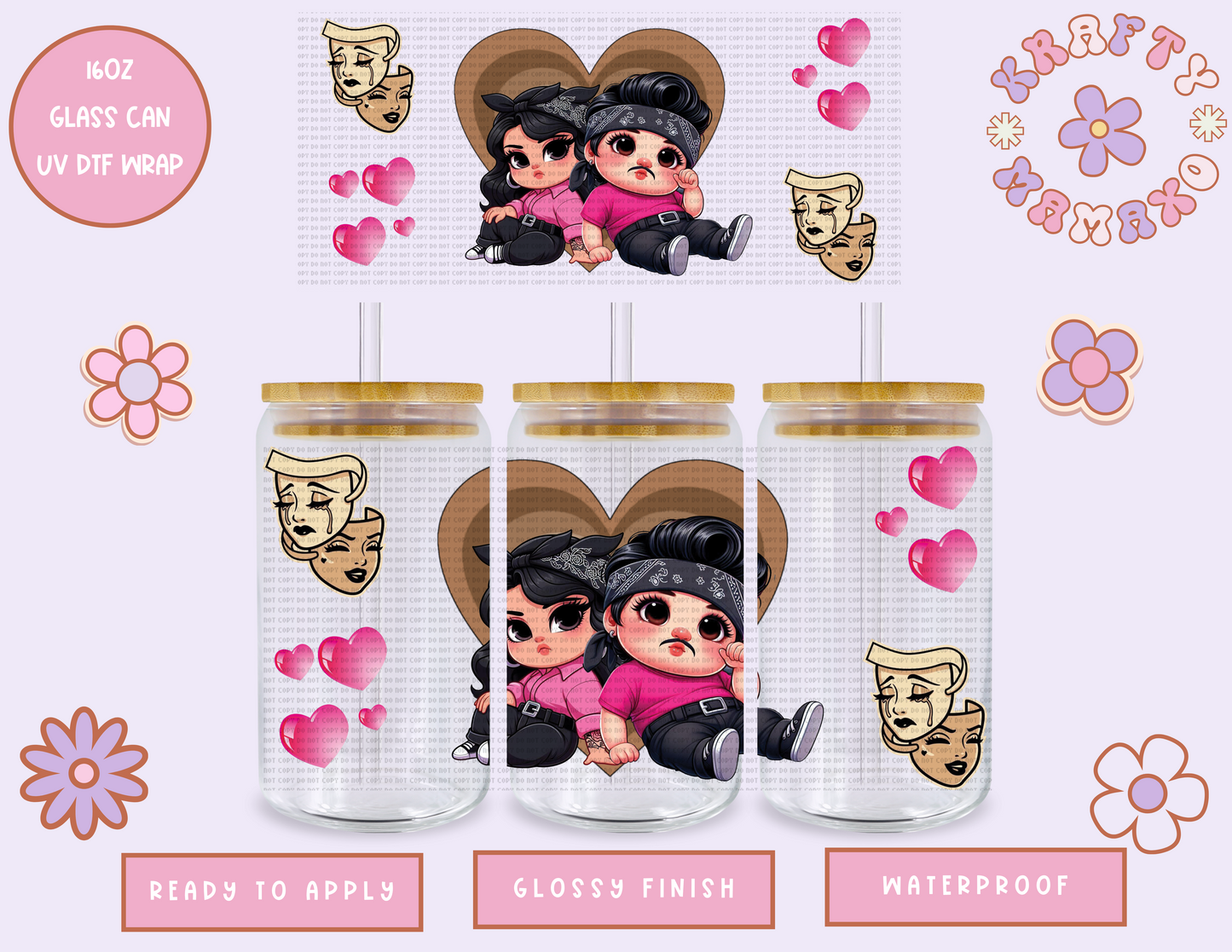 Cholito Love - 16 Oz UV DTF Wrap