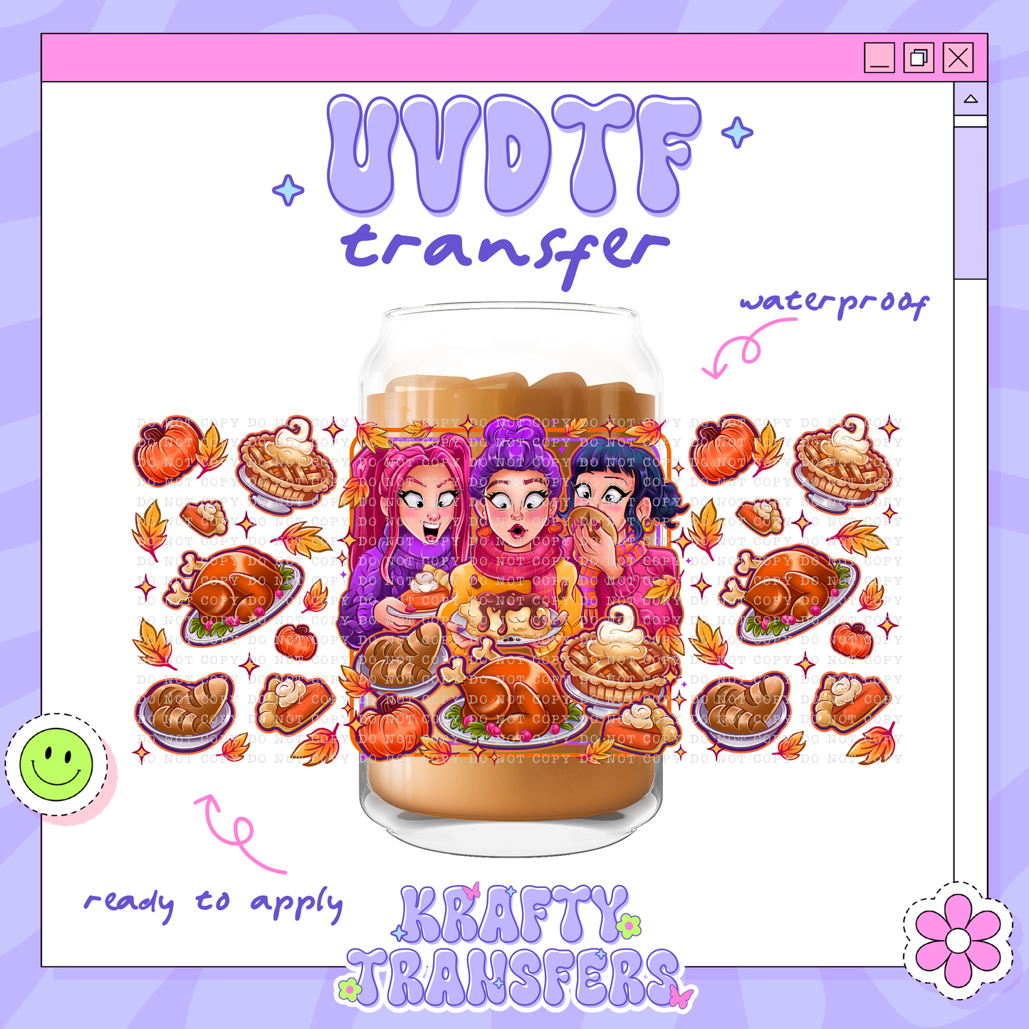 Fall Kpop Girlies - 16oz Glass Wrap