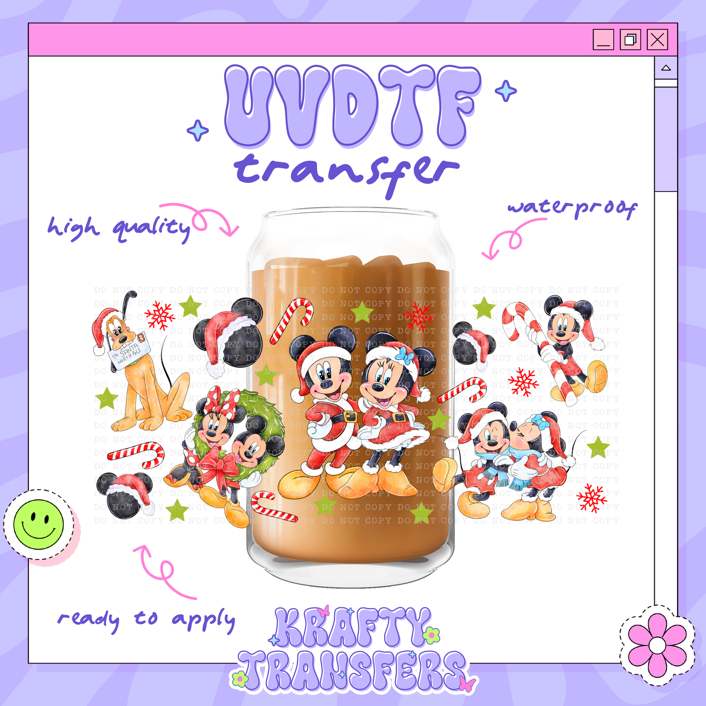 Dis Jolly Time - 16oz Glass Wrap