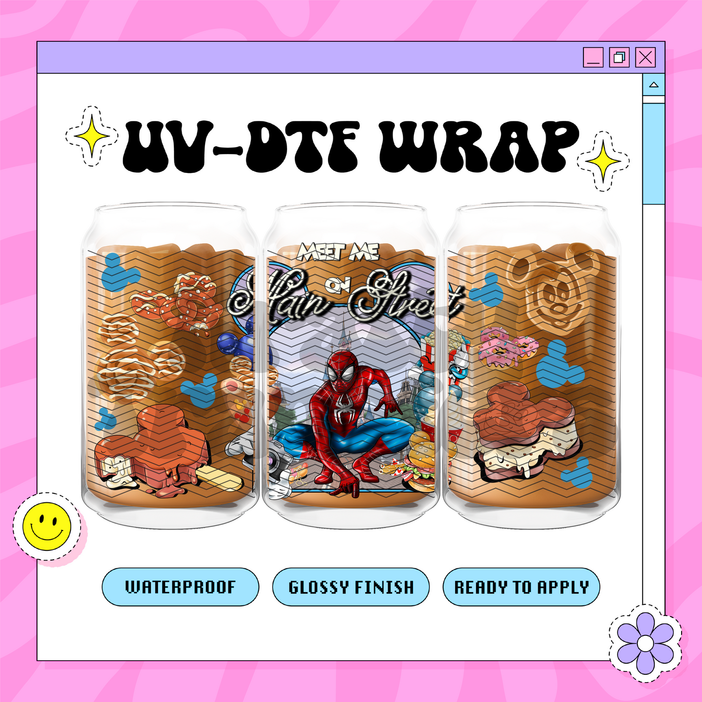 Main Street Spidey - 16oz Glass Wrap