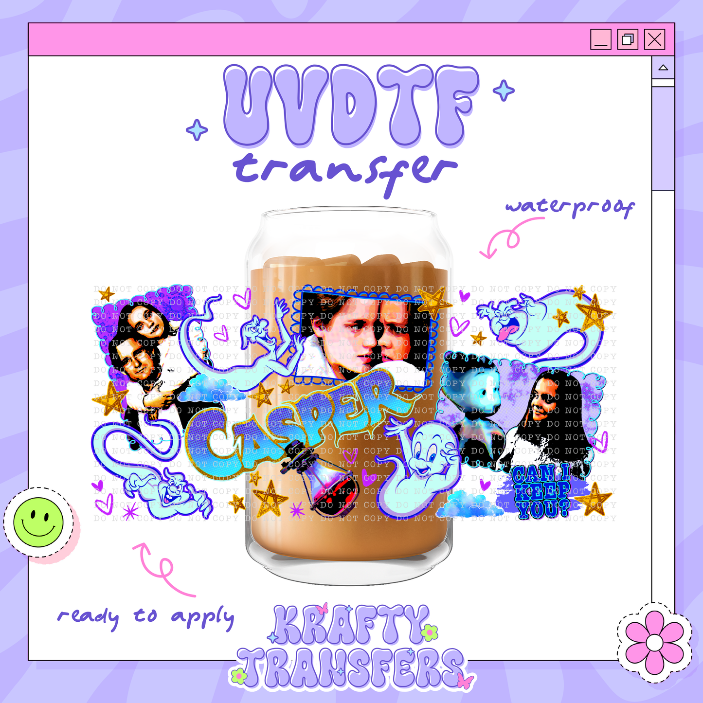 Casper Ghosty - 16oz Glass Wrap