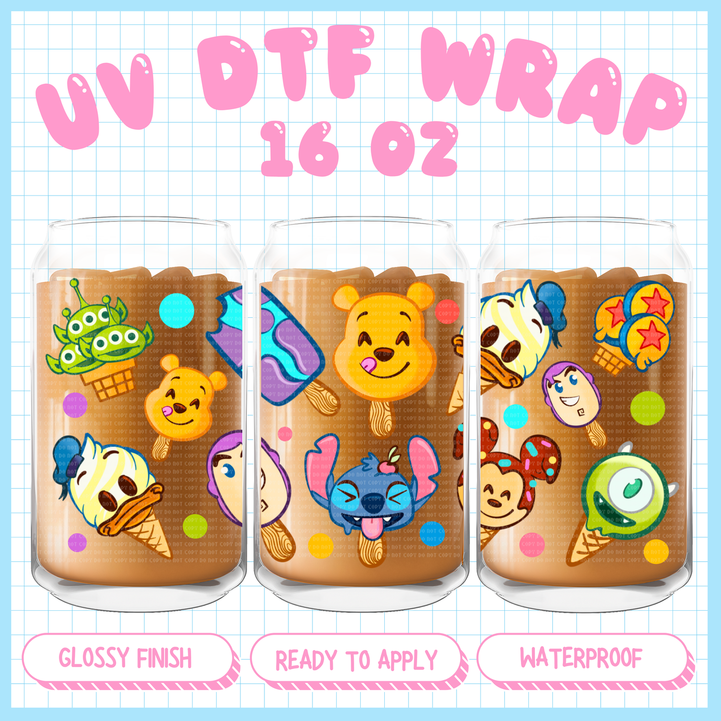 Dis Pops
- 16 oz UV DTF WRAP