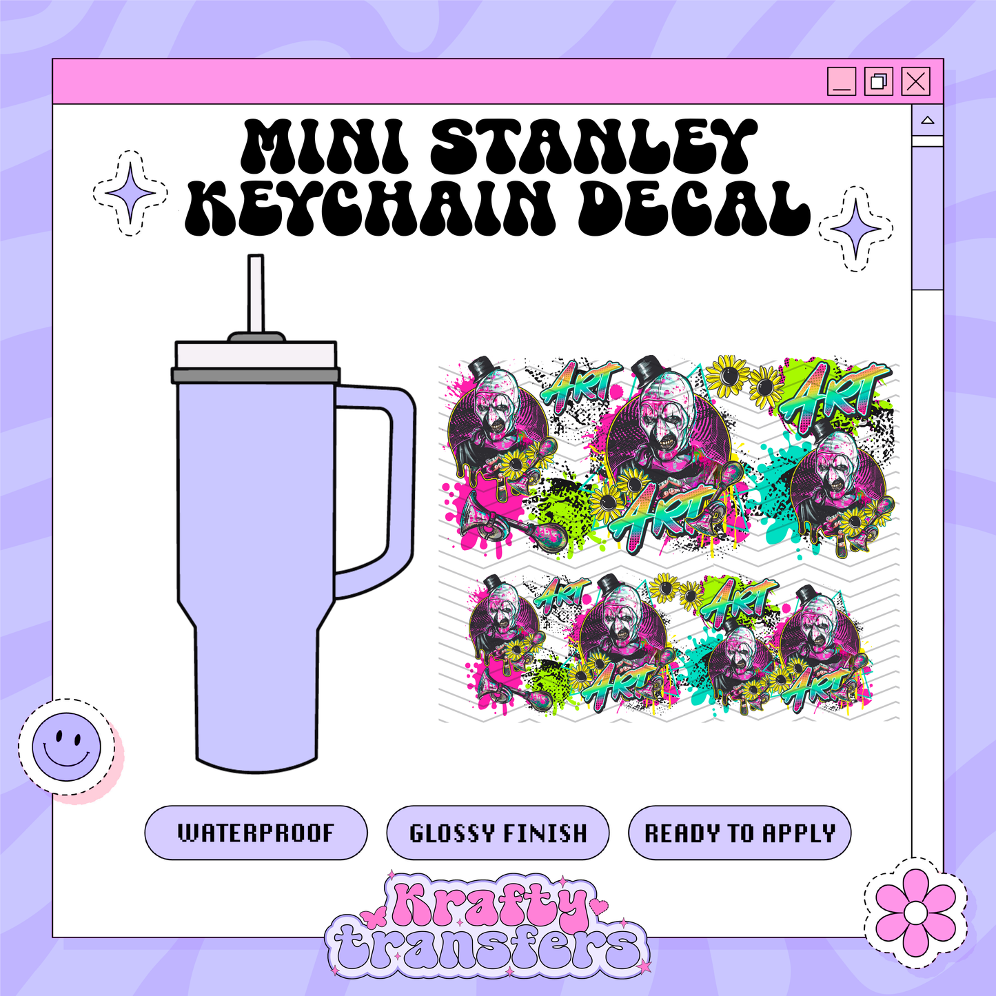 Spooky ART - Mini Stanley Keychain Decal