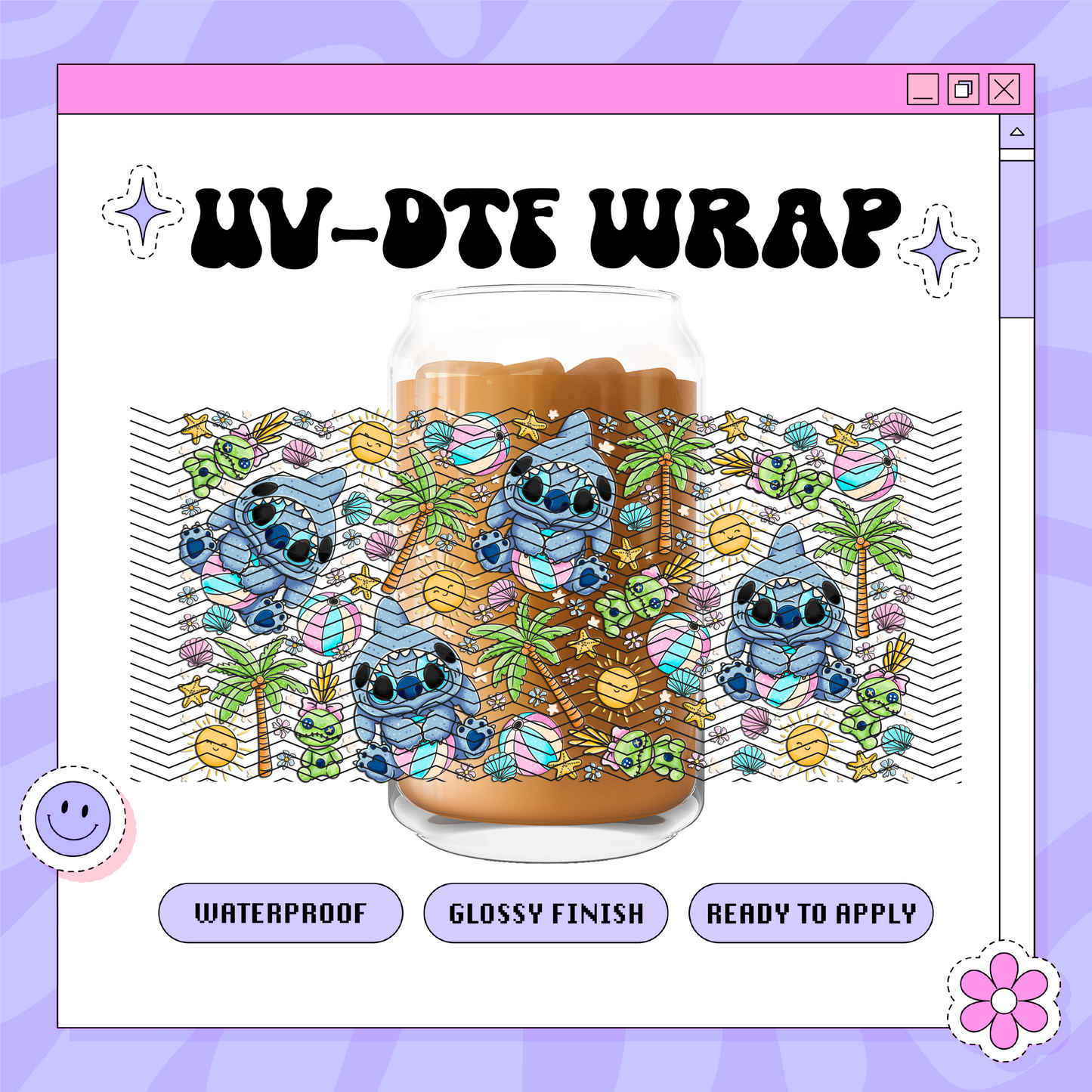 Dis Summer Alien - 16oz Glass Wrap