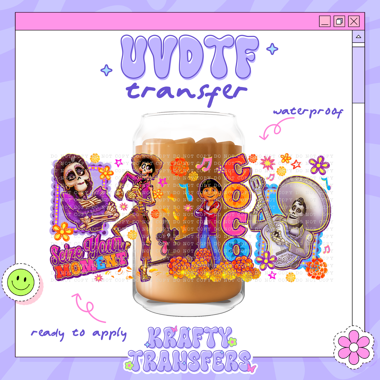Dis Coco & Fam - 16oz Glass Wrap