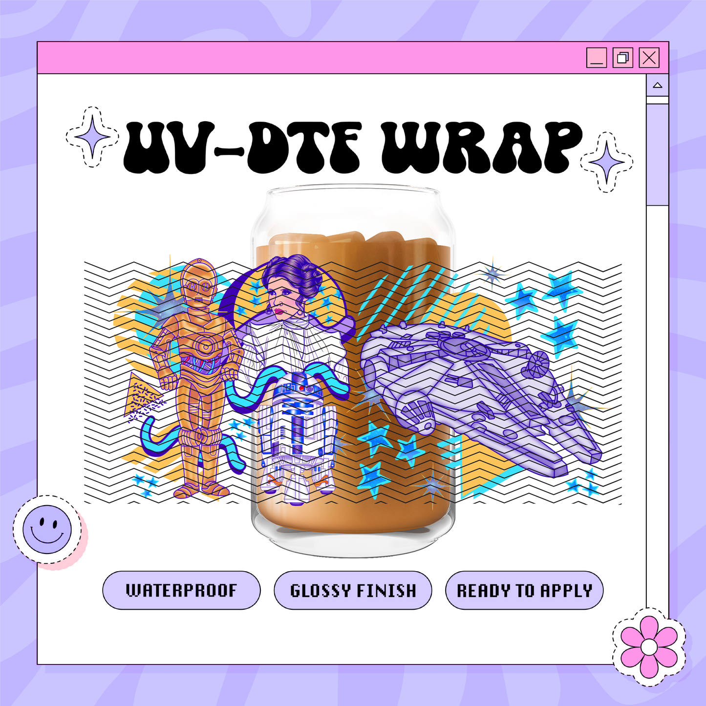 Space Wars - 16oz Glass Wrap