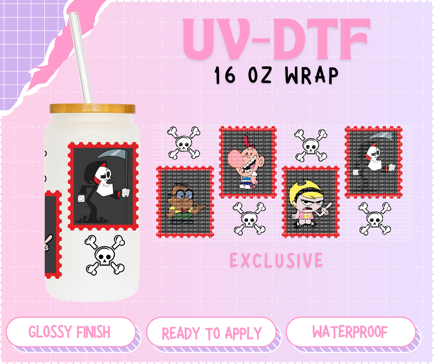 Billy & Mandi - 16 Oz UV DTF Wrap