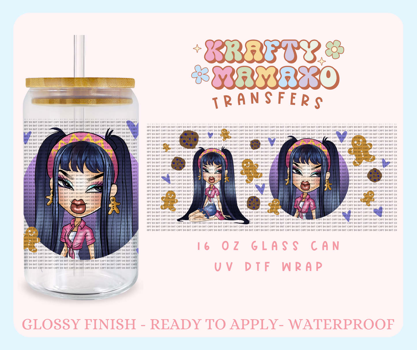 Ginger Jade - 16 Oz UV DTF Wrap