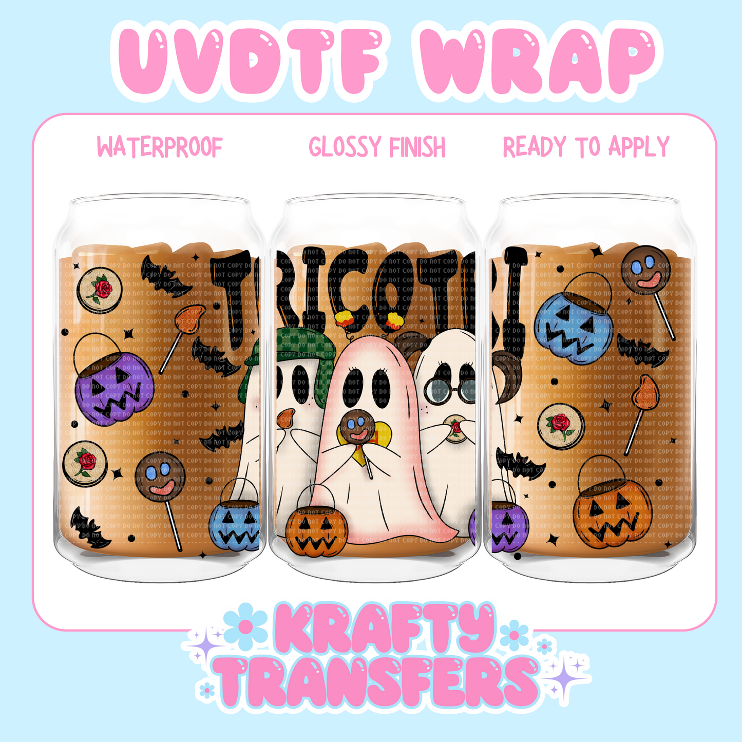 Tricotri Ghosts - 16 oz UV DTF WRAP