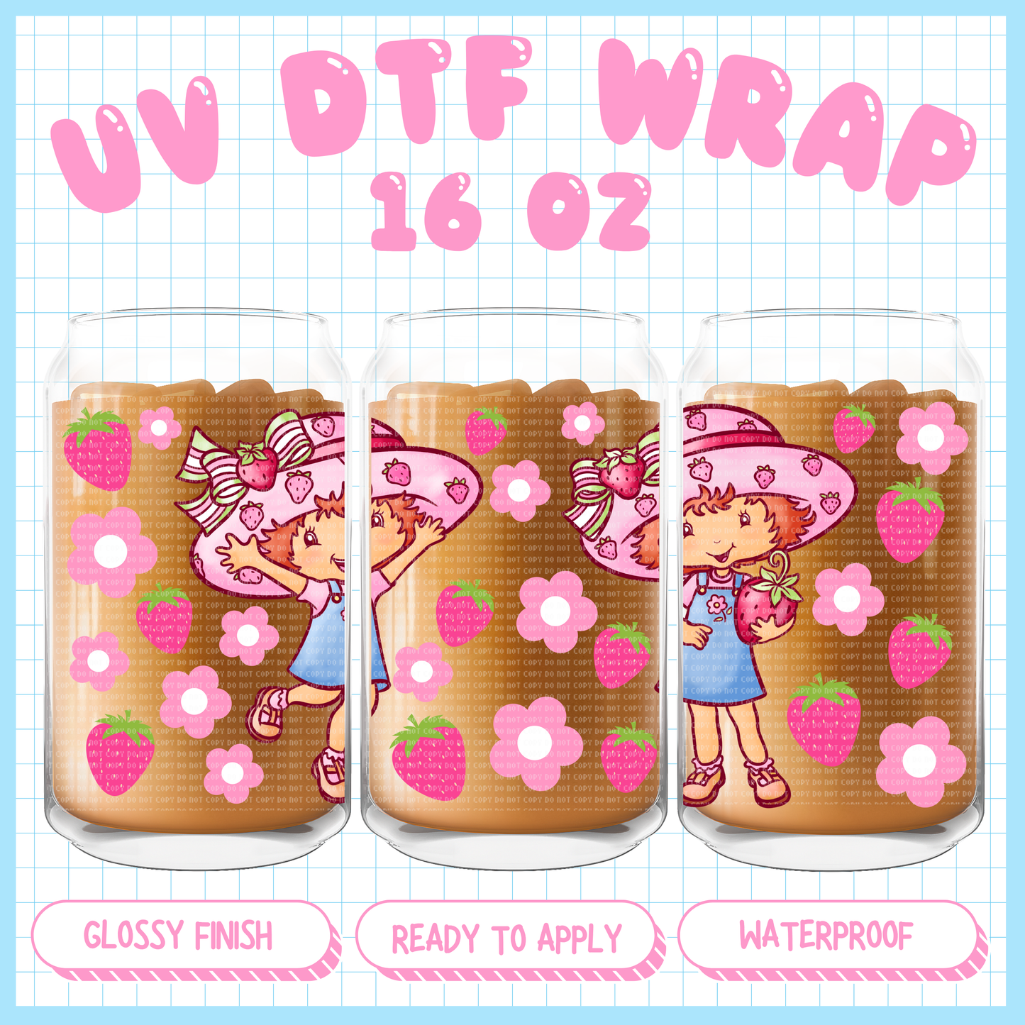 Berry Girl
- 16 oz UV DTF WRAP