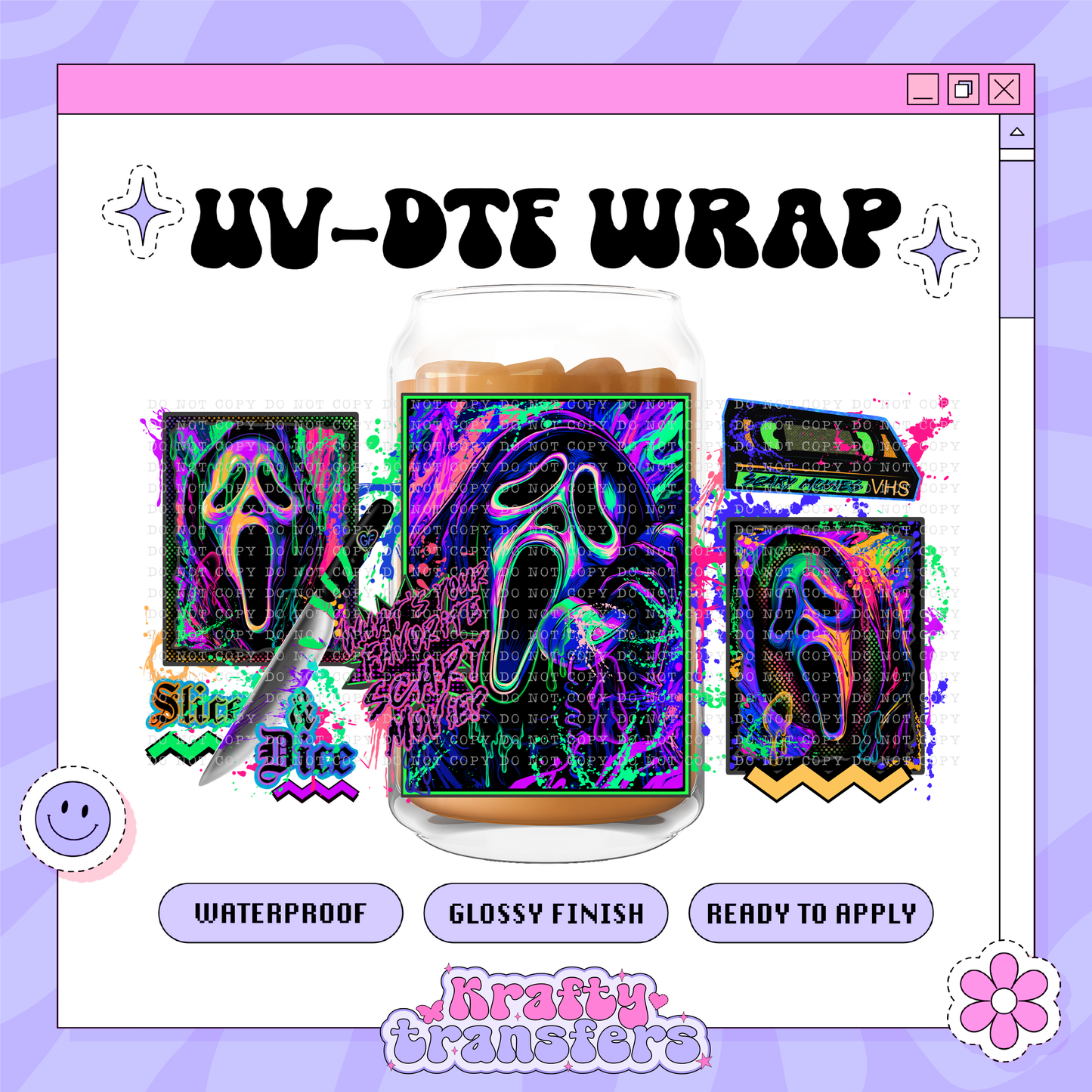 Spooky Slasher GF - 16oz Glass Wrap