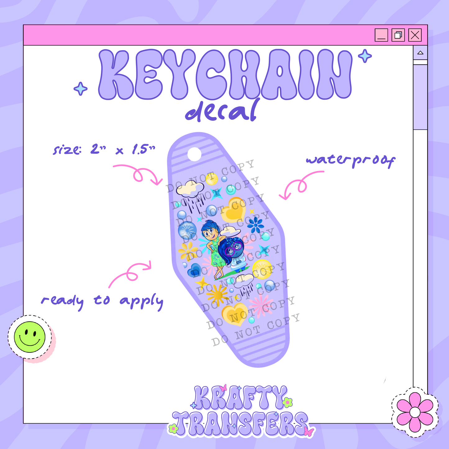 04 - Motel Keychain Decal