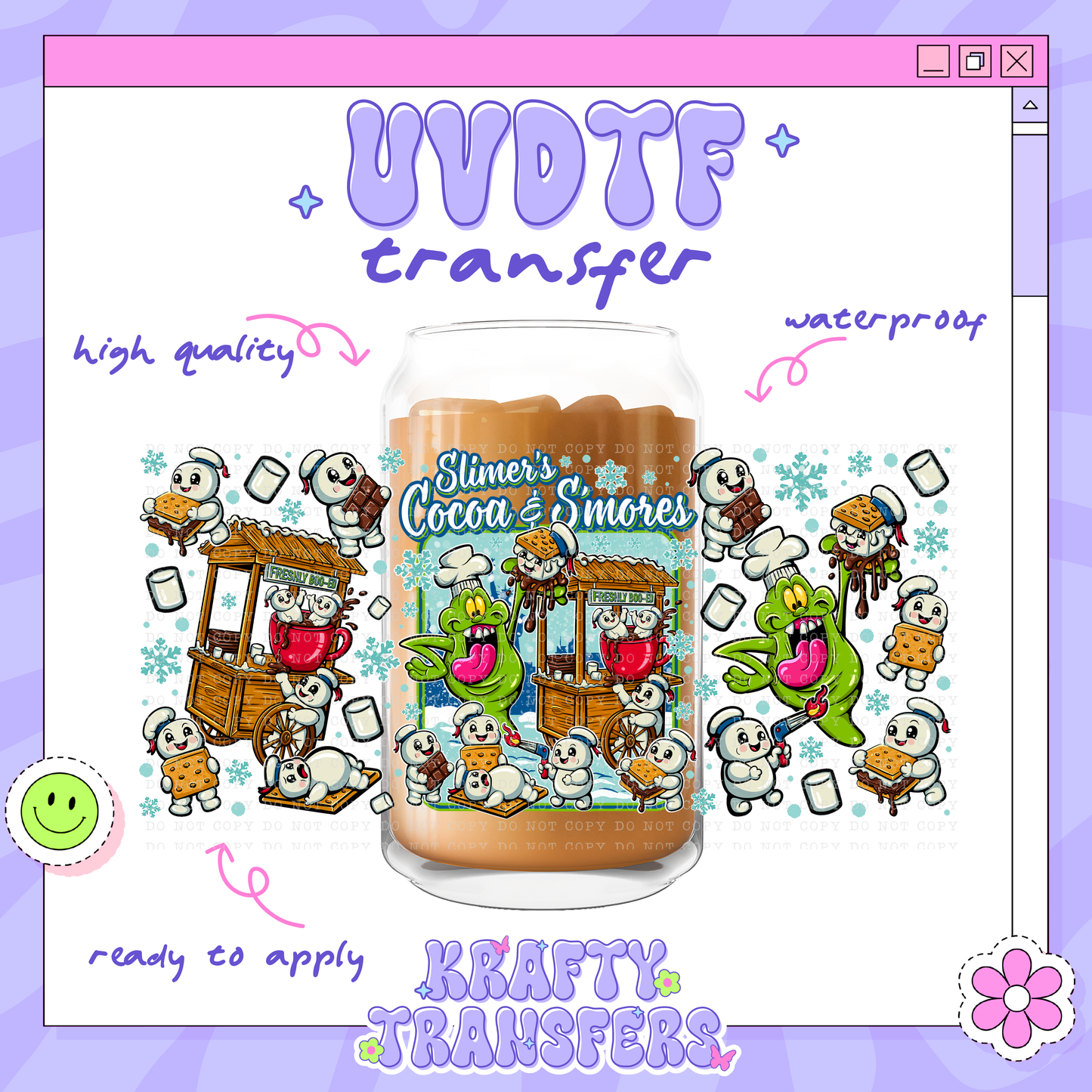 Slimer’s Cocoa Shop - 16oz Glass Wrap