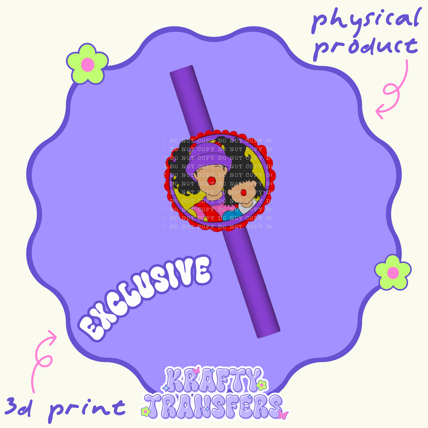 Comfy Girl & Molly EXCLUSIVE - 3D Straw Topper