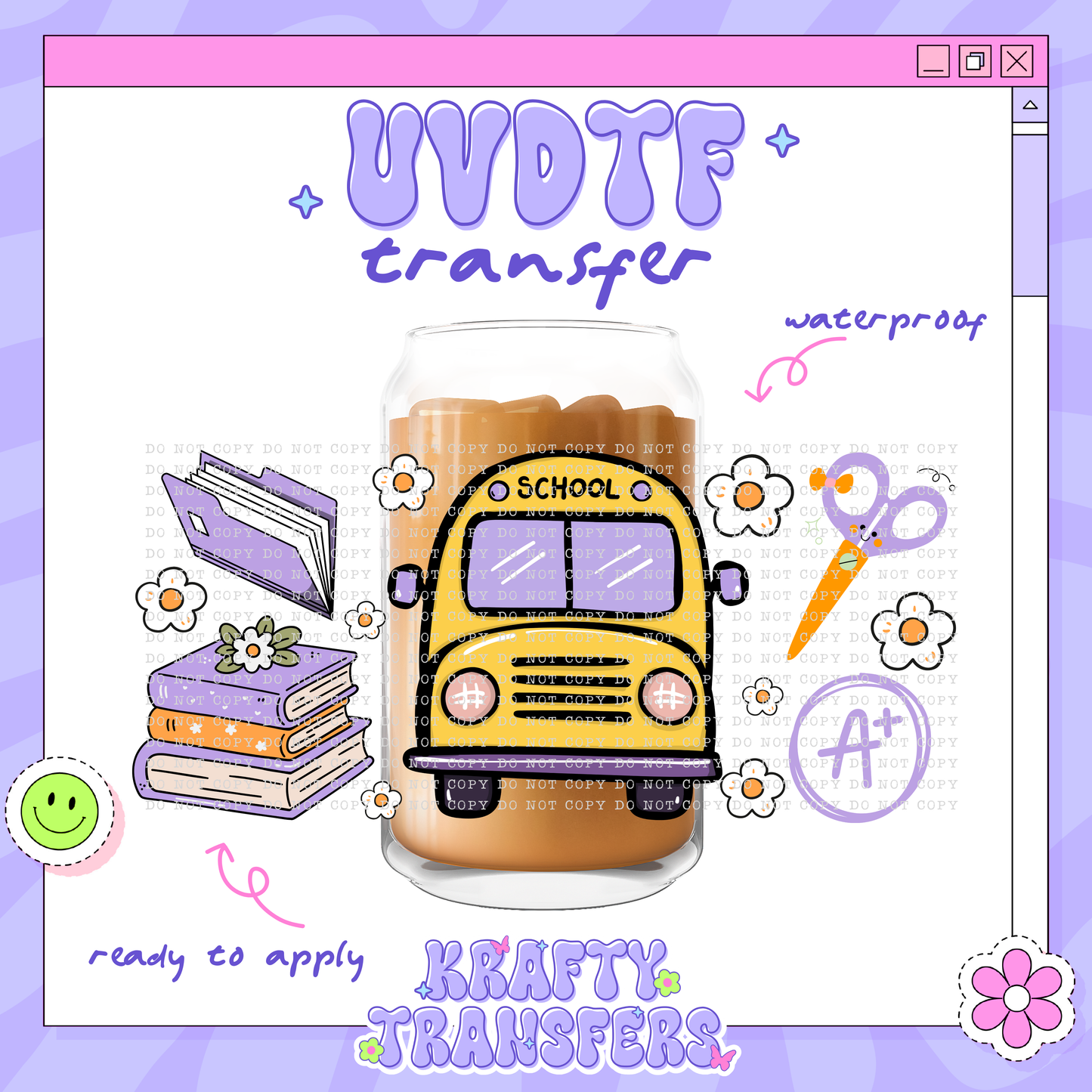 School Ready Exclusive - 16oz Glass Wrap