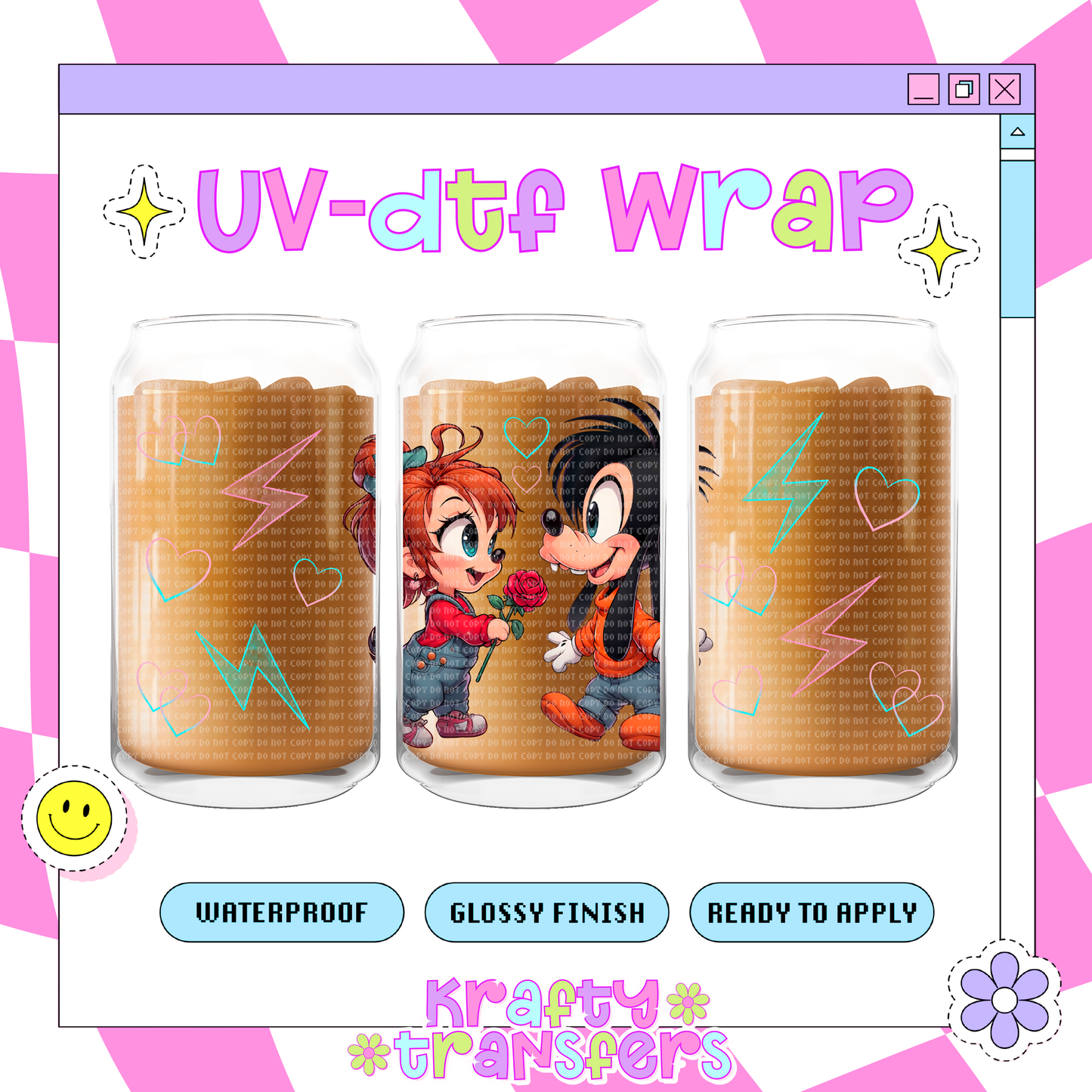 Baby R&M Love - 16 oz Glass Wrap