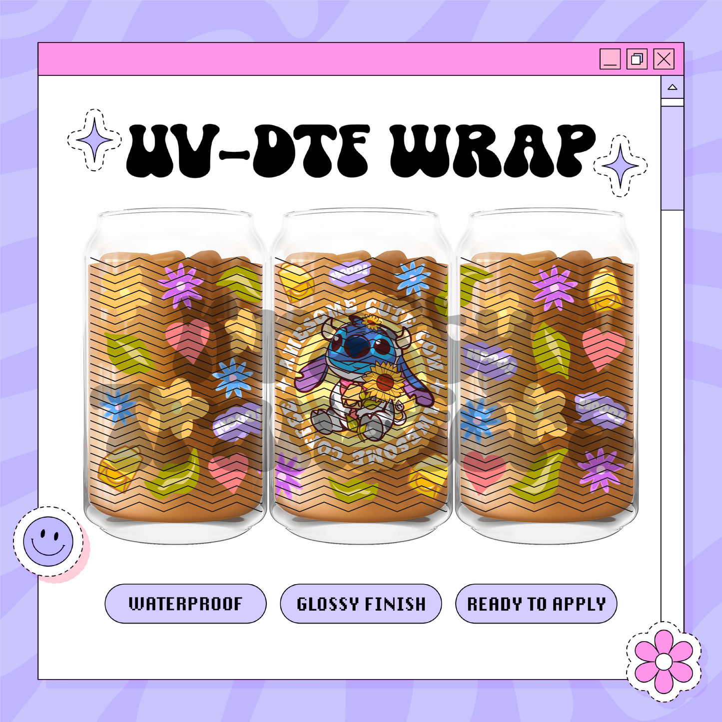 Alien Cow Spring Dis - 16oz Glass Wrap