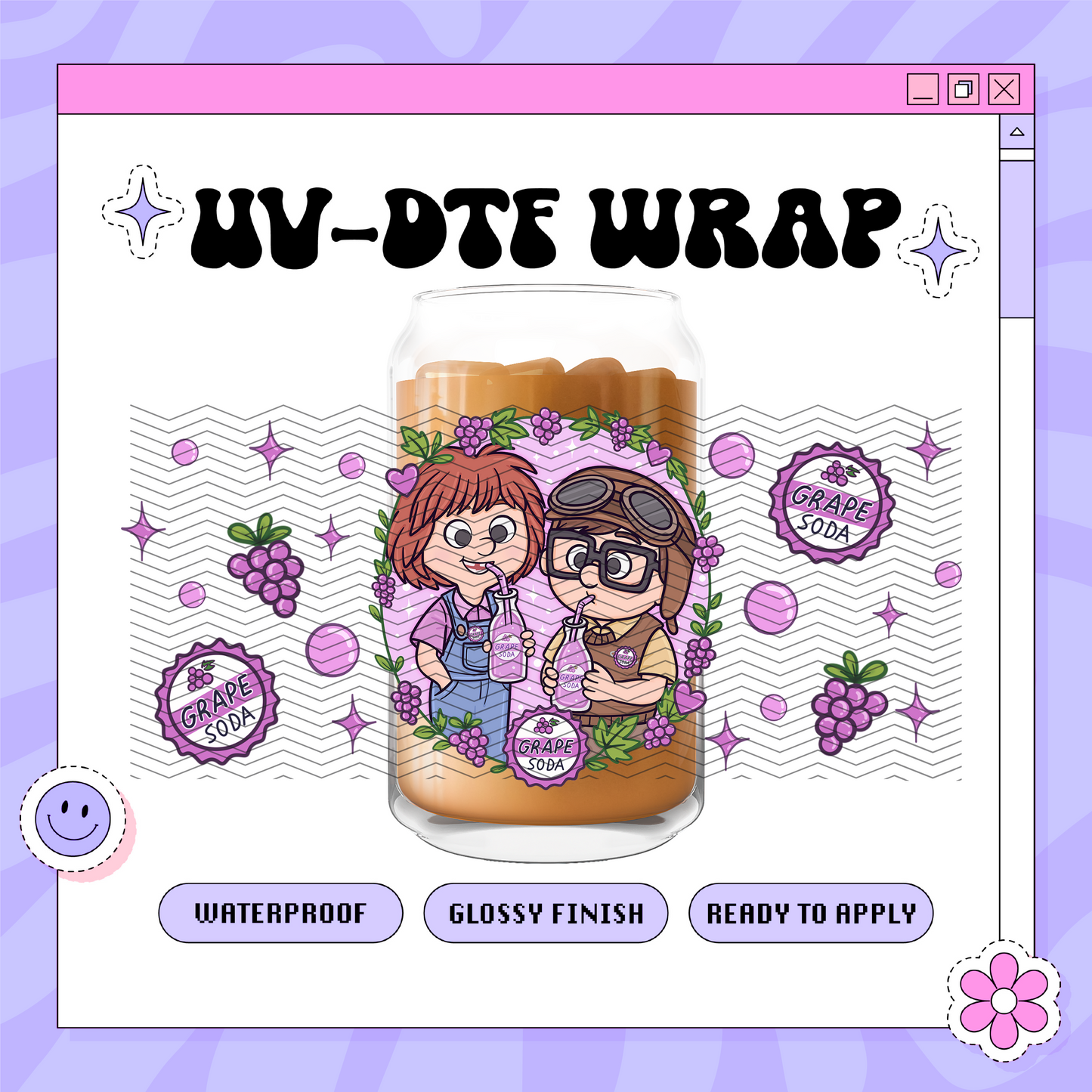 Dis Grape Love - 16oz Glass Wrap