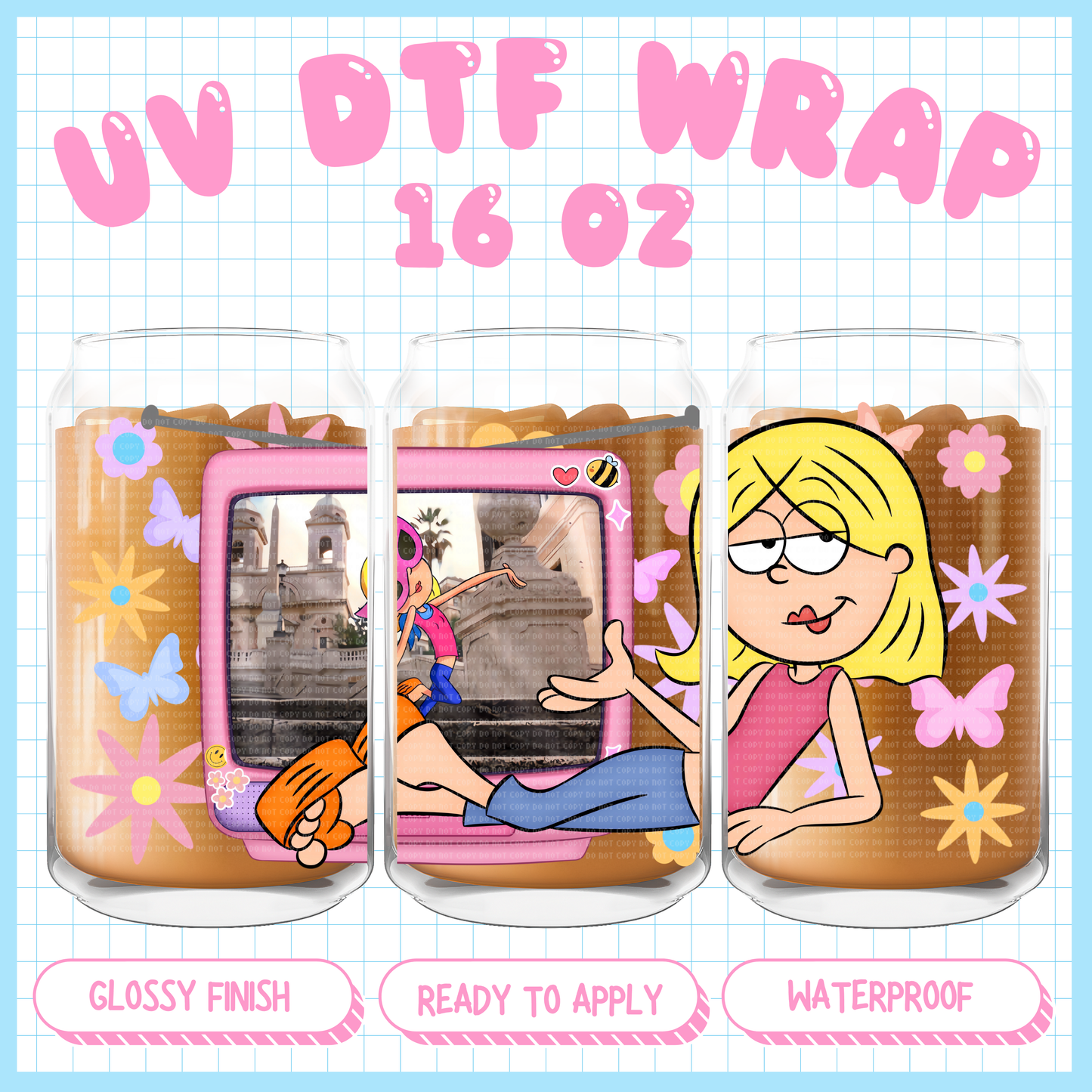 Lizz Girl
- 16 oz UV DTF WRAP