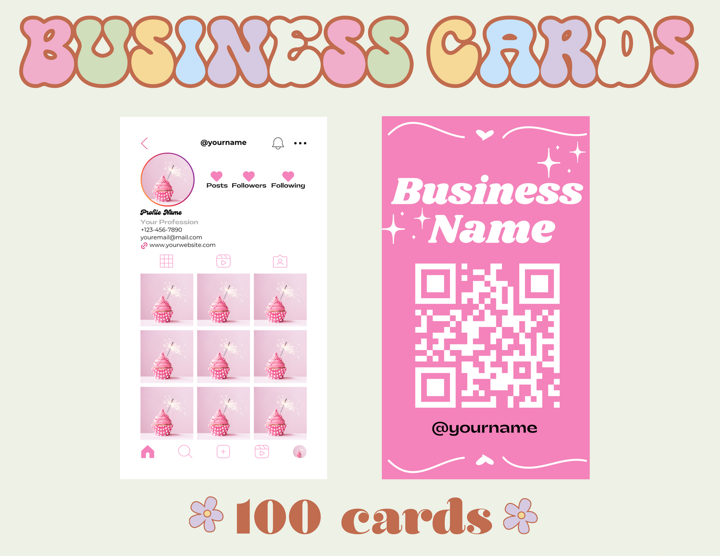Business Cards - 100 pcs