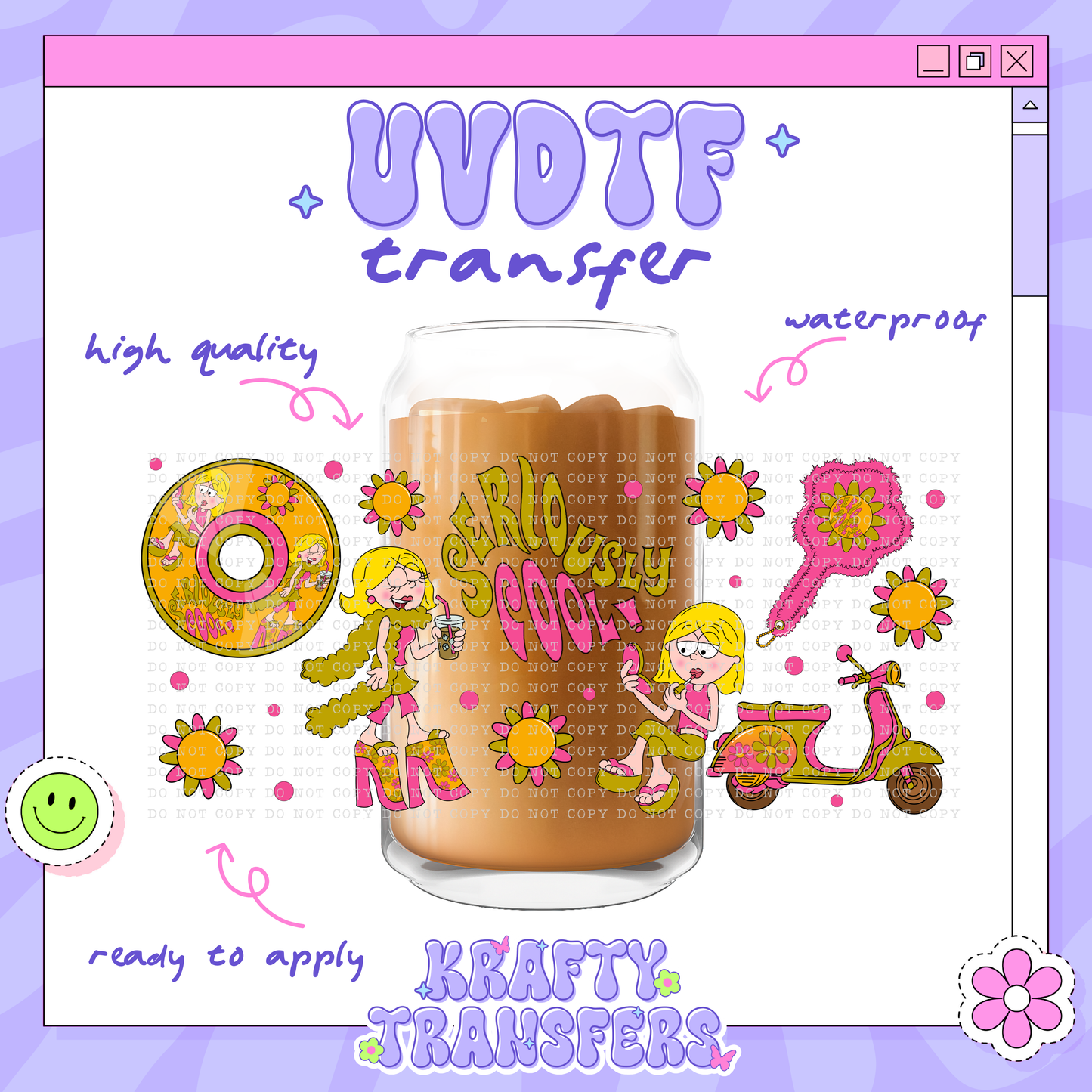 Retro Lizzie Exclusive - 16oz Glass Wrap
