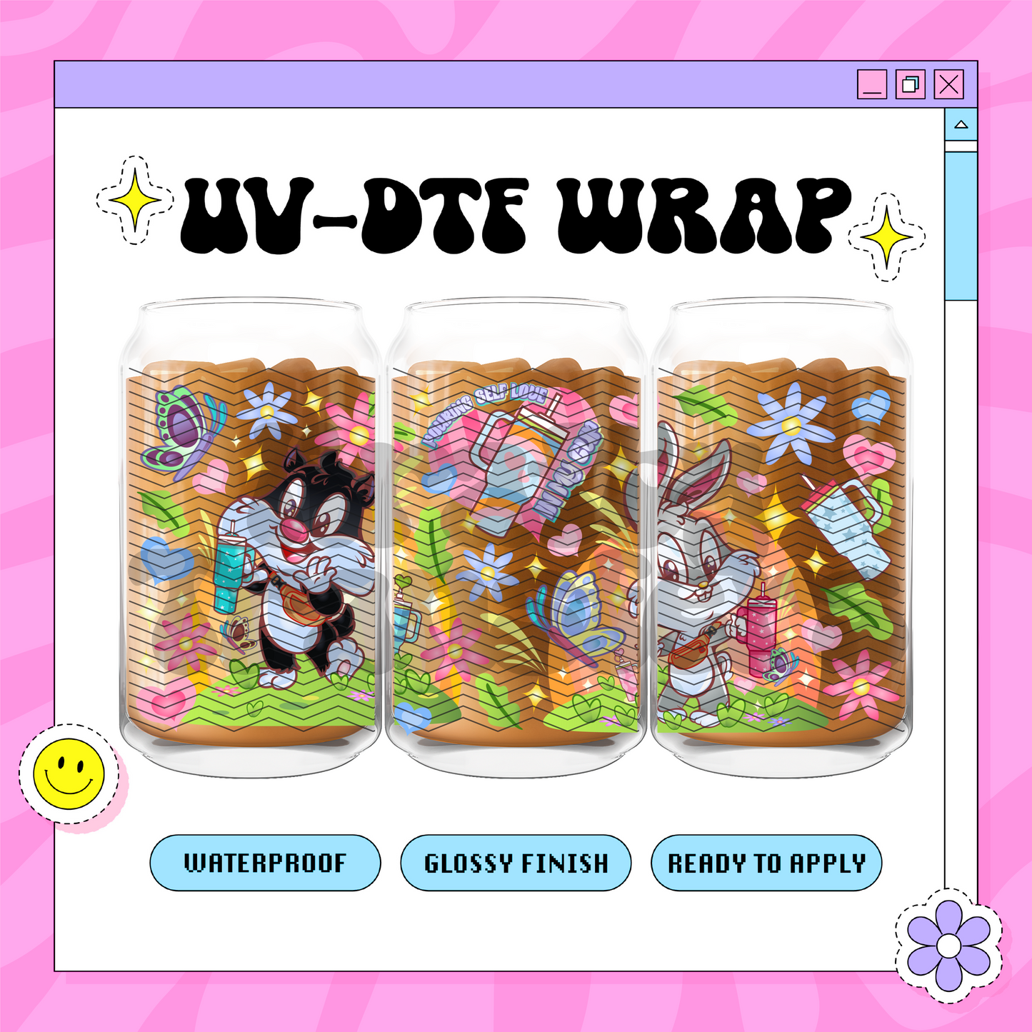 Looney Spring - 16oz Glass Wrap