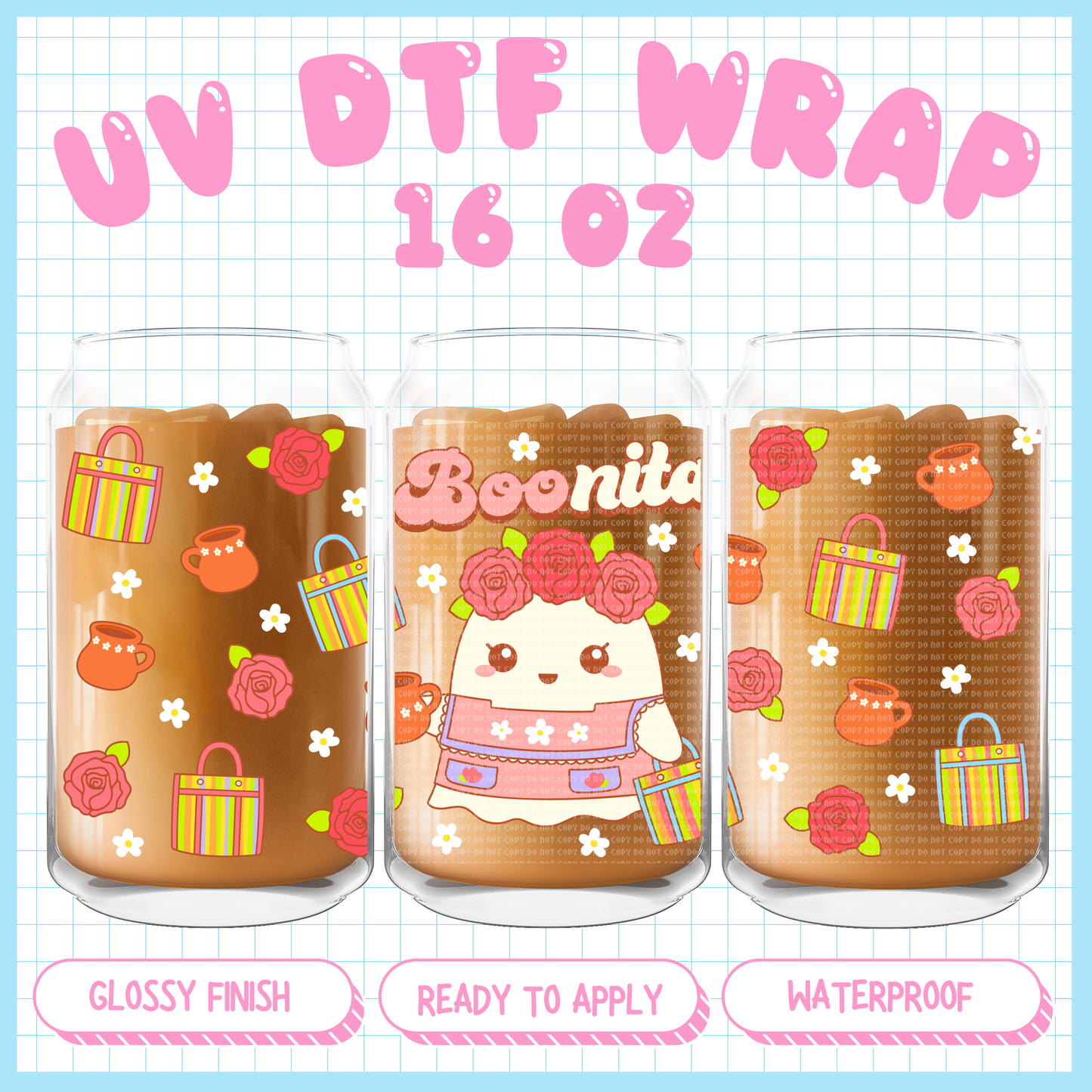 Boonita - 16 oz UV DTF WRAP