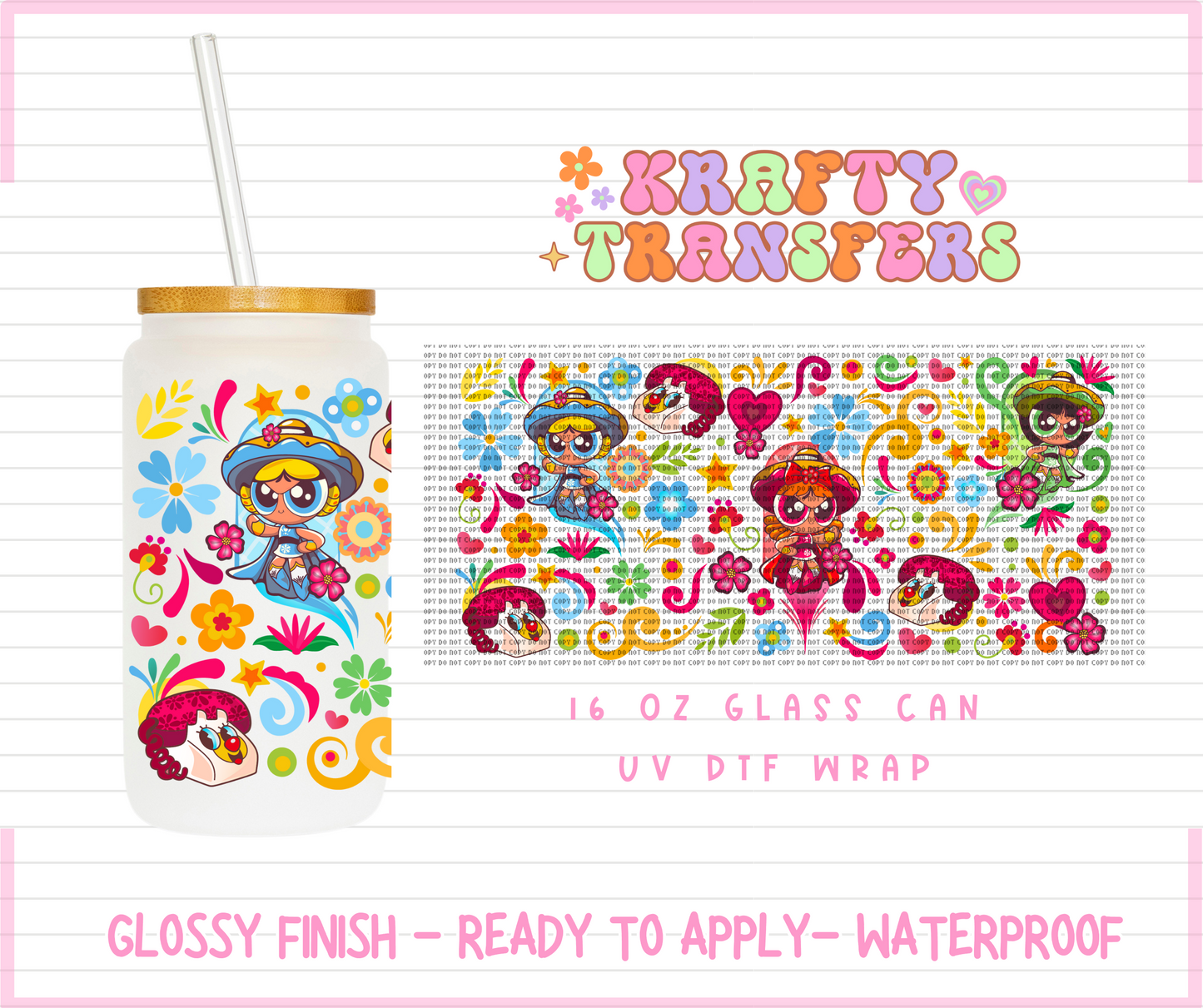 Puff Mexicans - 16 Oz UV DTF Wrap