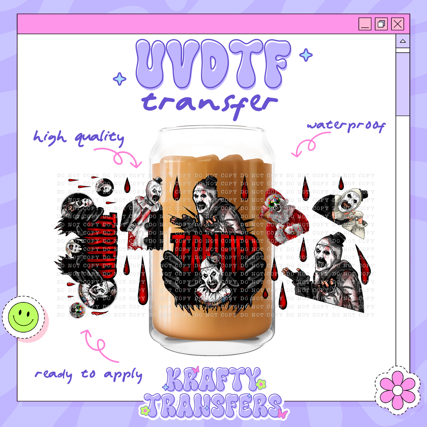 Terrif | #23 | 16oz UVDTF Wrap