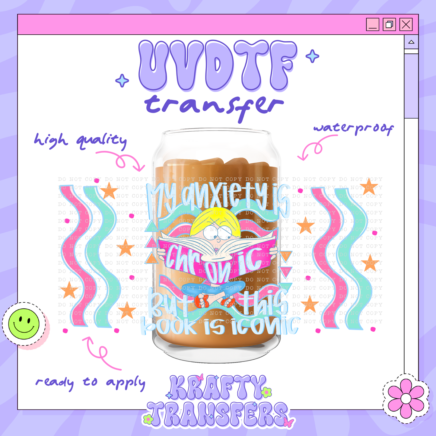 Liz Anxiety | #3 | 16oz UVDTF Wrap