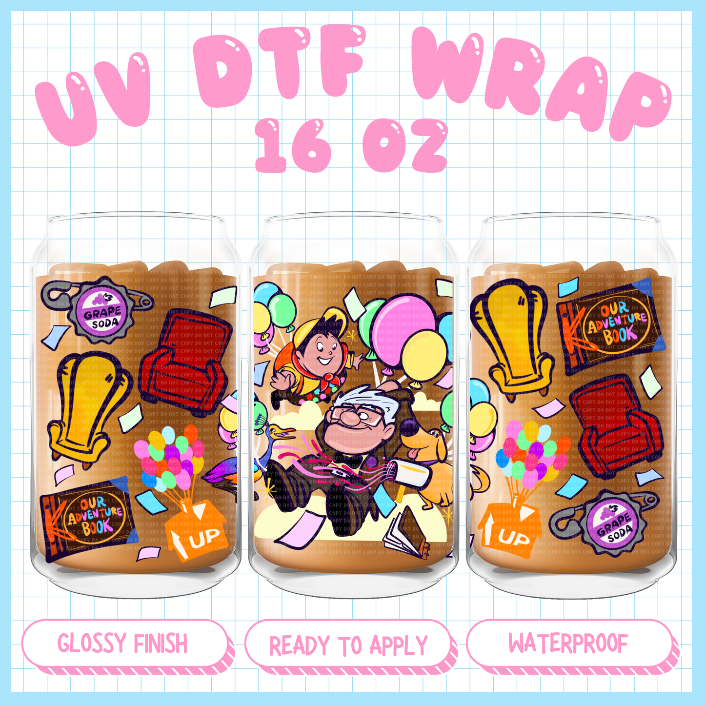 Up Grape
- 16 oz UV DTF WRAP