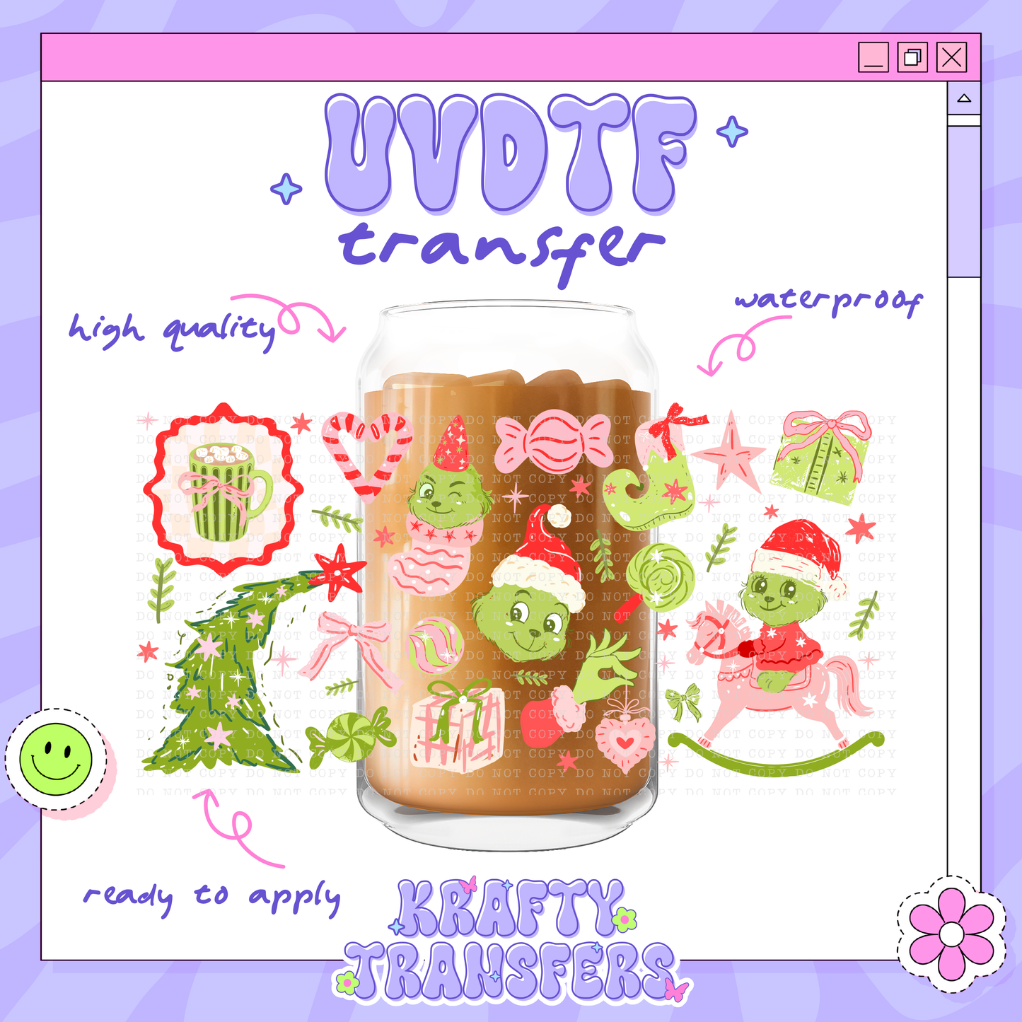 A Very Grinchy Xmas - 16oz Glass Wrap