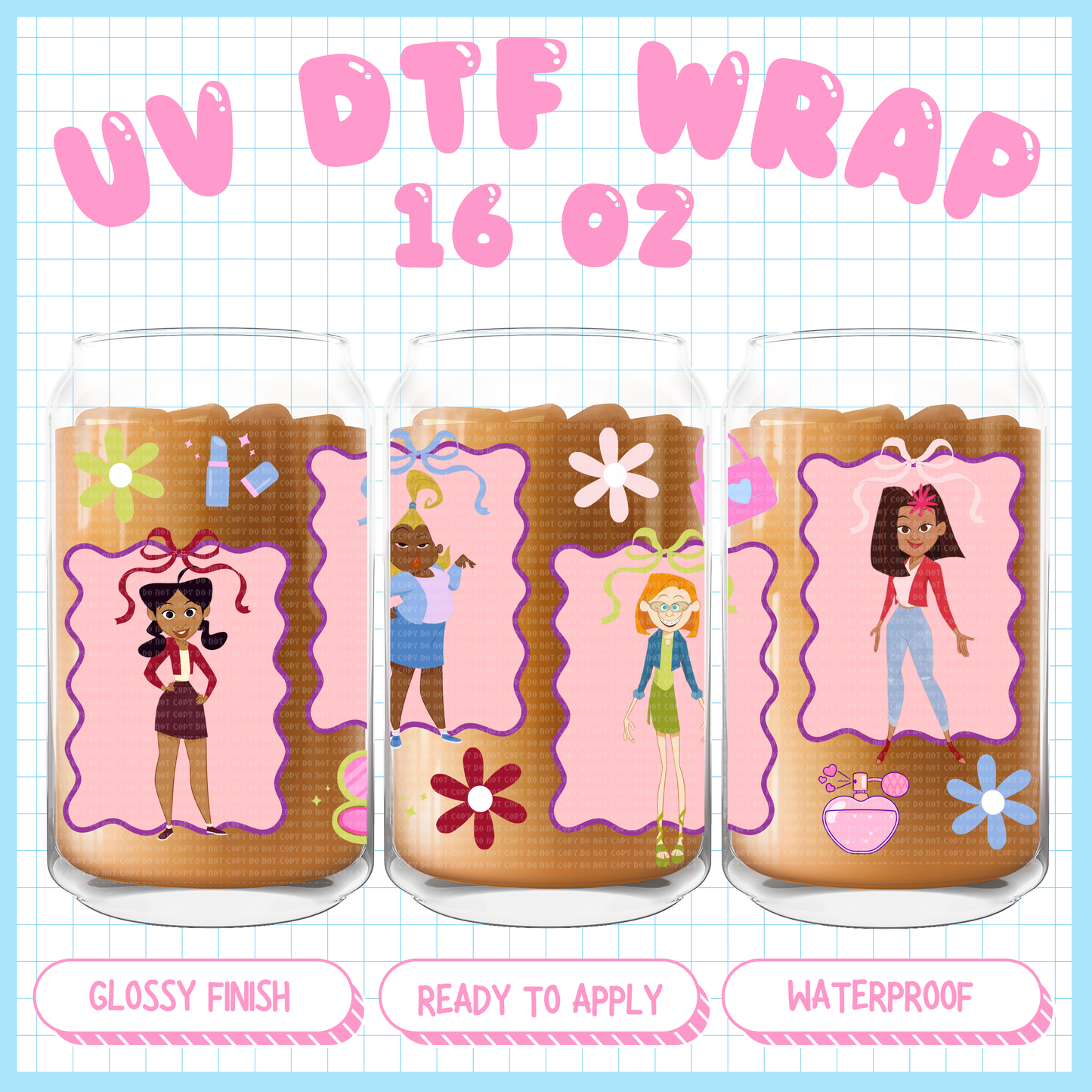 Penny & friends - 16 oz UV DTF WRAP Exclusive
