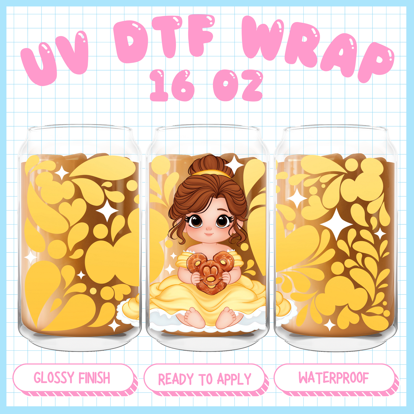 Talavera Bell
- 16 oz UV DTF WRAP