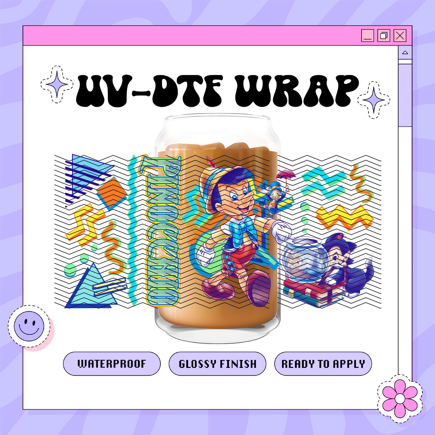 Dis Pino 2000s - 16oz Glass Wrap