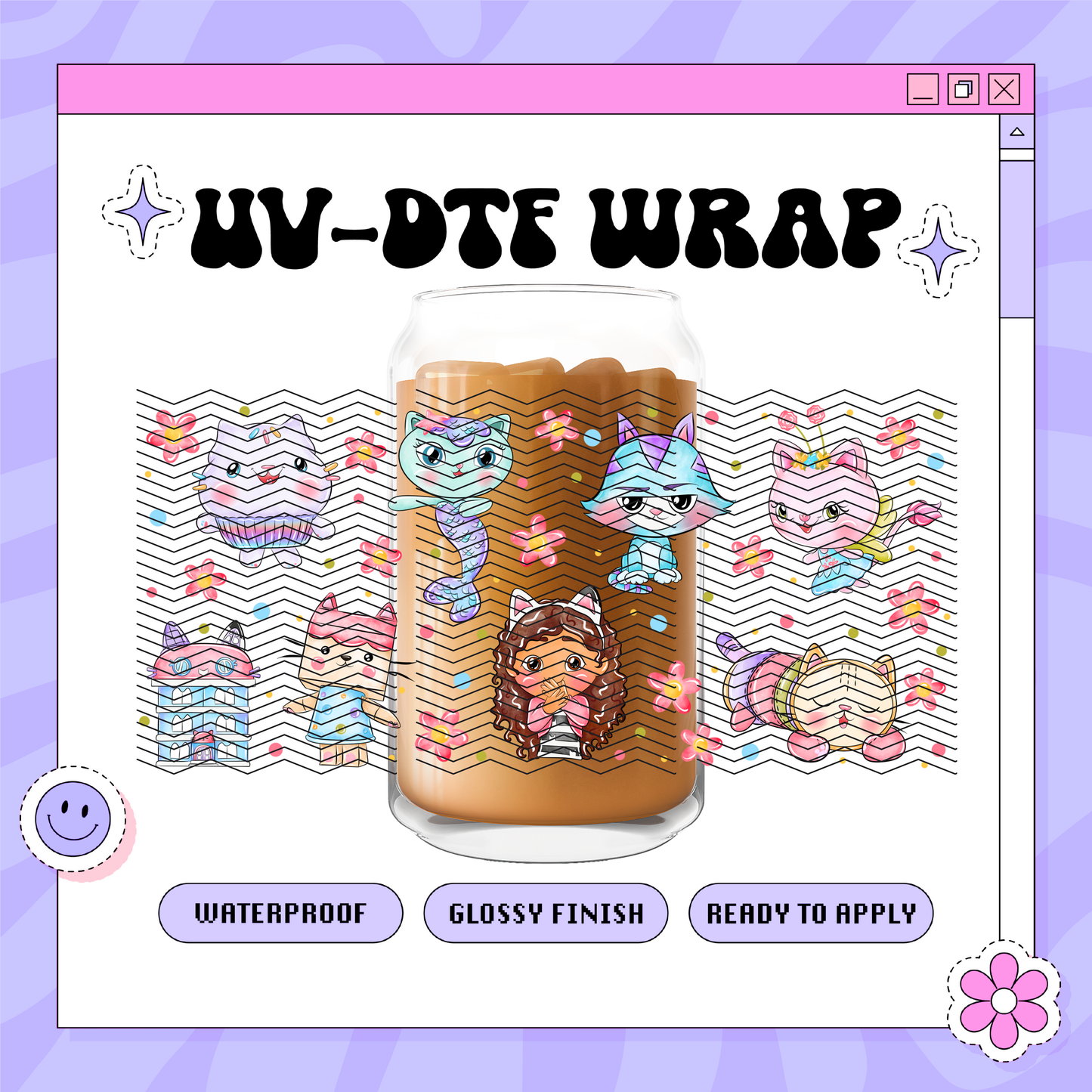 Dis Dollhouse Girl - 16oz Glass Wrap