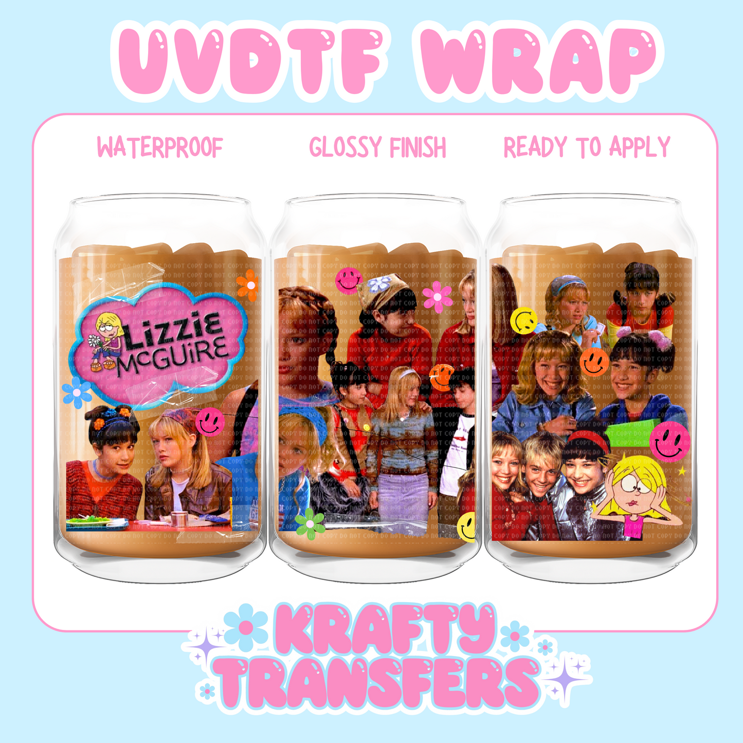 Lizz & Friends Y2K Exclusive - 16 oz UV DTF WRAP
