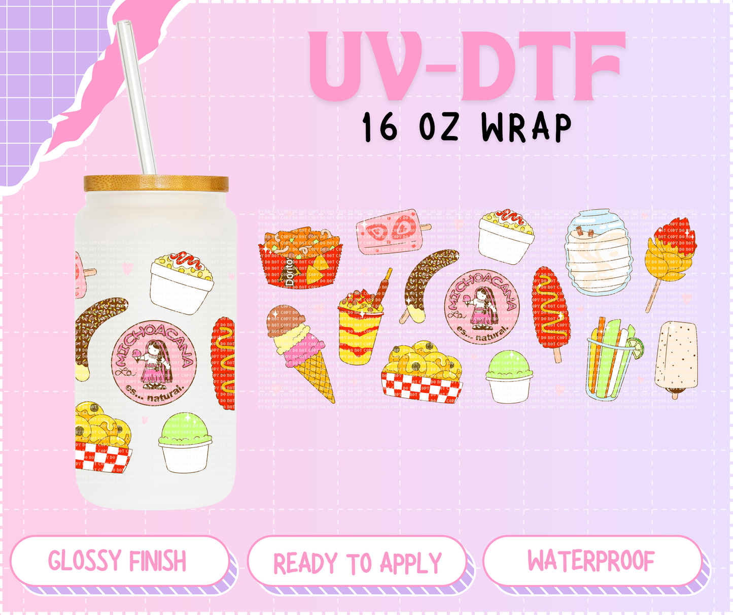 Michoacana - 16 Oz UV DTF Wrap