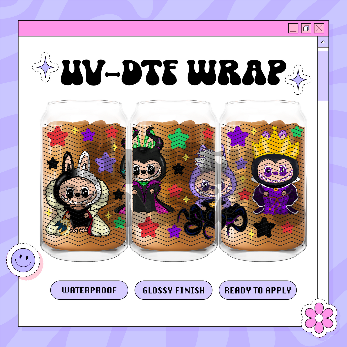 Evil Dis Labubu - 16oz Glass Wrap