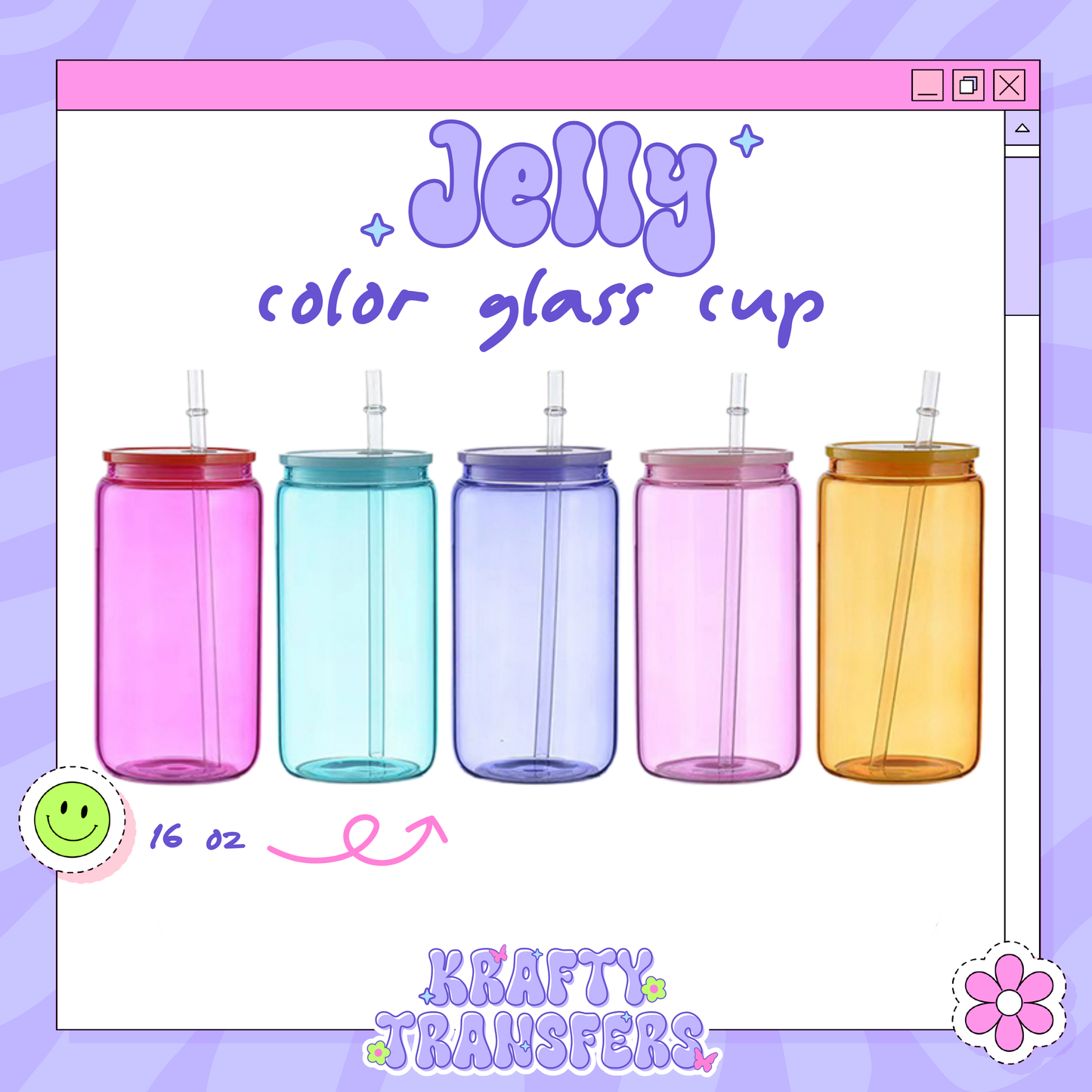 16 oz Jelly Glass Cup