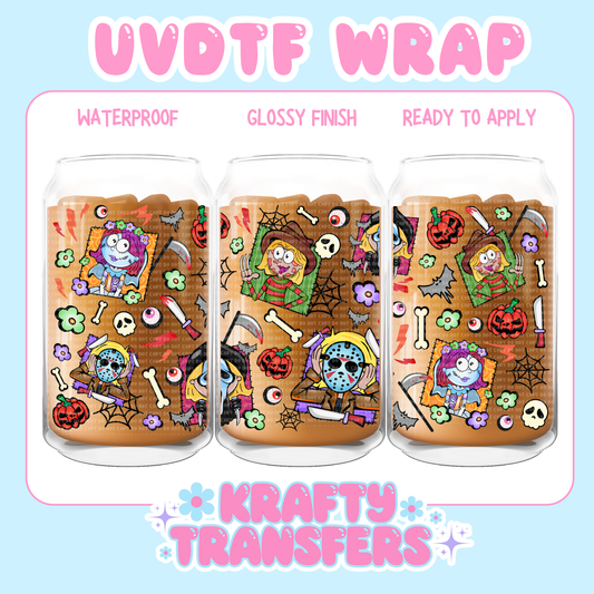 Lizz Horror Frames - 16 oz UV DTF WRAPS