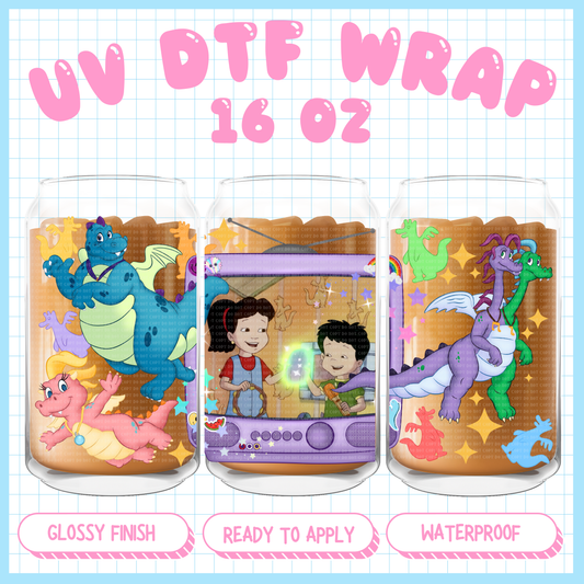 Dragons & friends 
 - 16 oz UV DTF WRAP