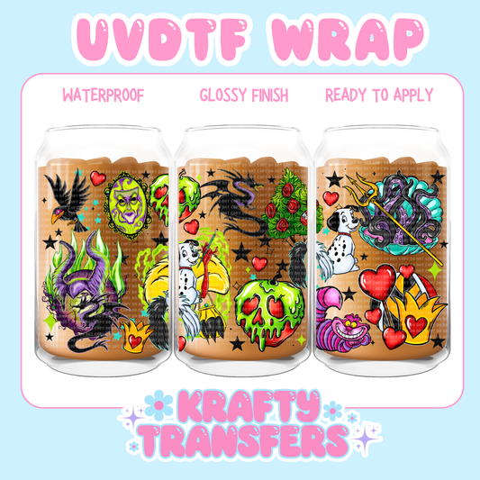 Villians Dis - 16 oz UV DTF WRAPS